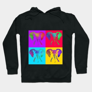 Pop Art - African Elephant Hoodie